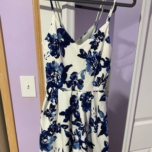 Blue floral women’s dress